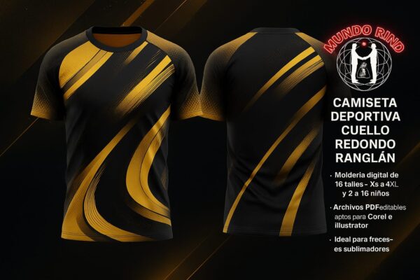 CAMISETA DEPORTIVA CUELLO REDONDO