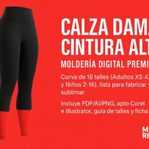 CALZA DAMA CINTURA ALTA
