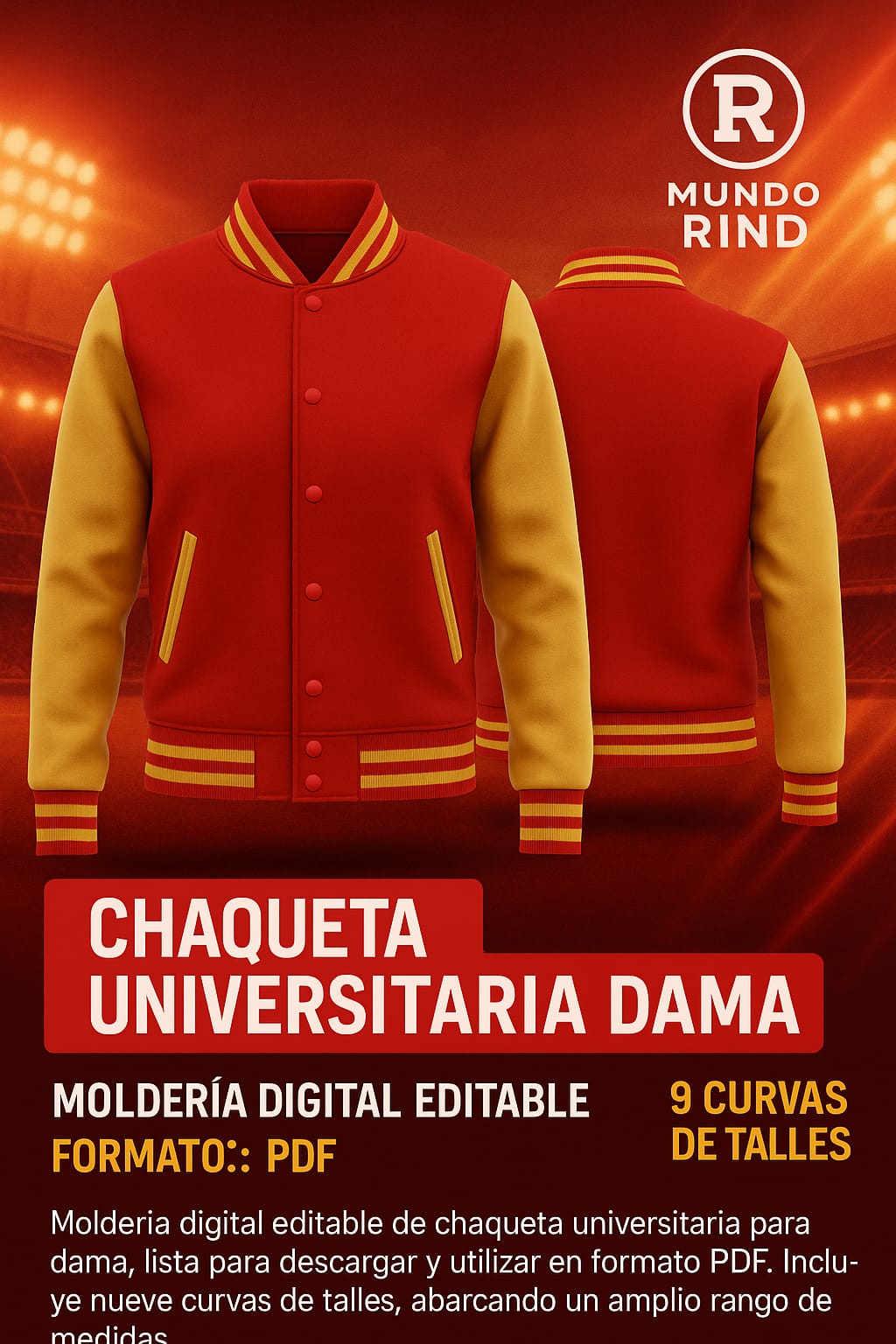 Chaqueta Universitaria Dama