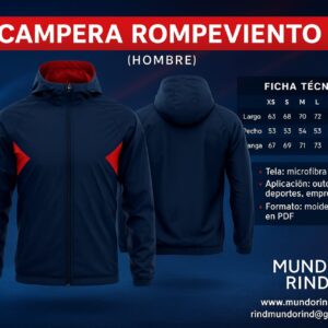 CAMPERA ROMPEVIENTO ADULTO
