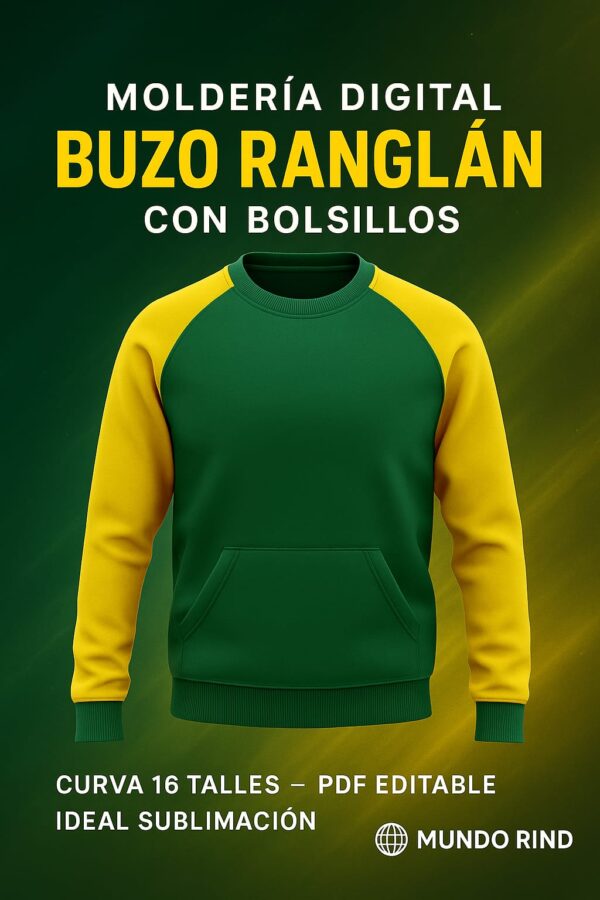 BUZO RANGLAN CON BOLSILLOS