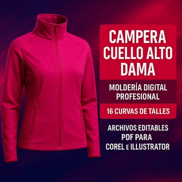 CAMPERA CUELLO ALTO DAMA