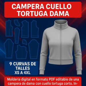 Campera Cuello Tortuga Dama