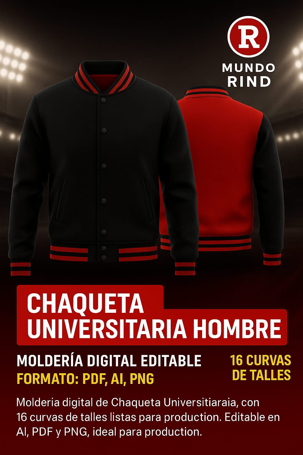 CHAQUETA UNIVERSITARIA HOMBRE
