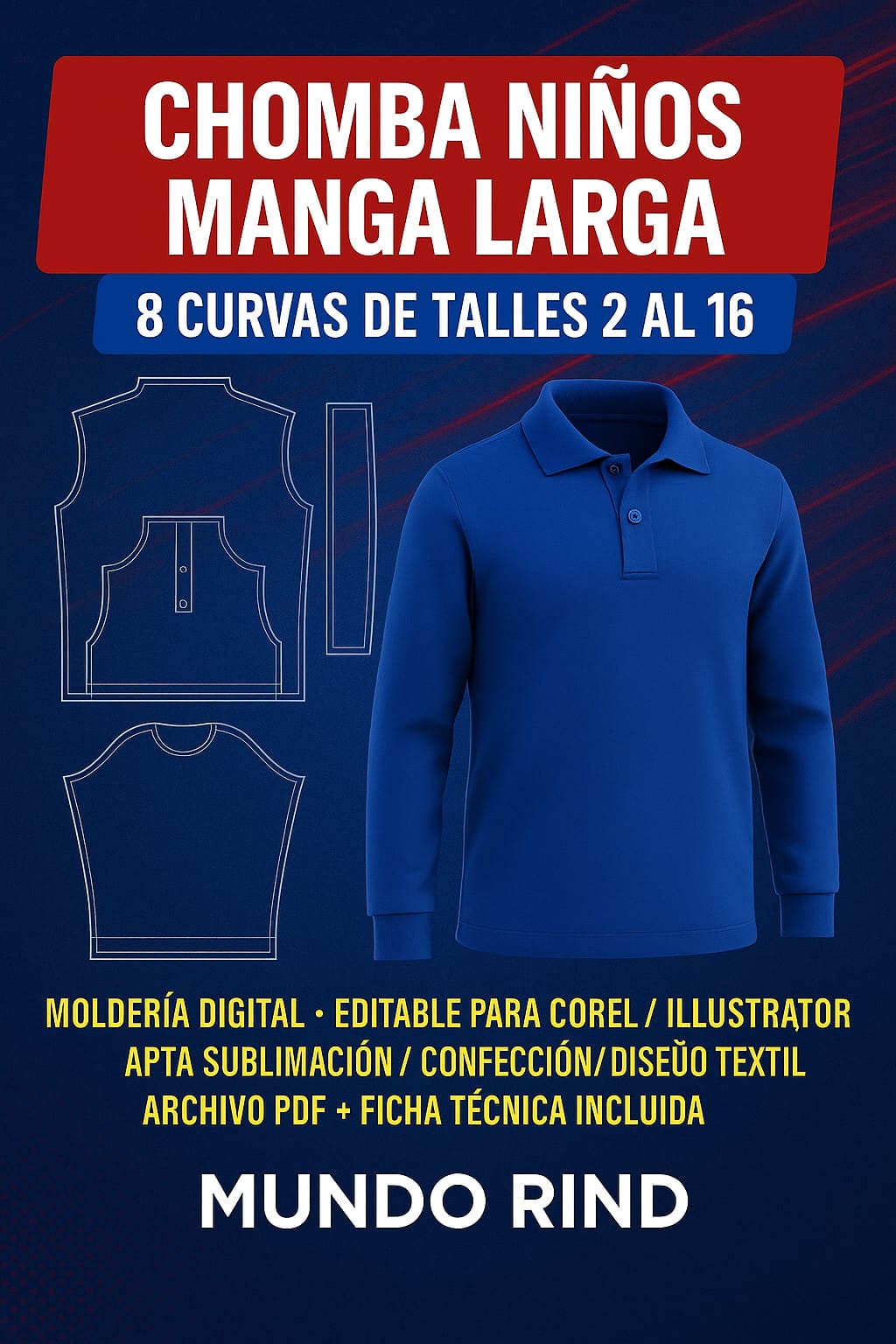 CHOMBA MANGAS LARGAS NIÑO