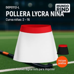 POLLERA HOKEY NIÑAS