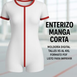 ENTERIZO MANGAS CORTA DAMA